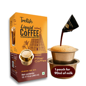 Trelish Coffee Concentrate South Indian Filter pour for authentic flavor and convenience.