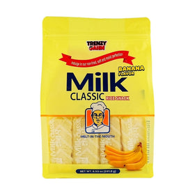 TRENZY GAHM Rice Crackers front package, classic milk flavor, perfect for sharing on the go.