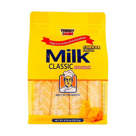 TRENZY GAHM rice crackers classic milk pack shows crispy texture for snacking