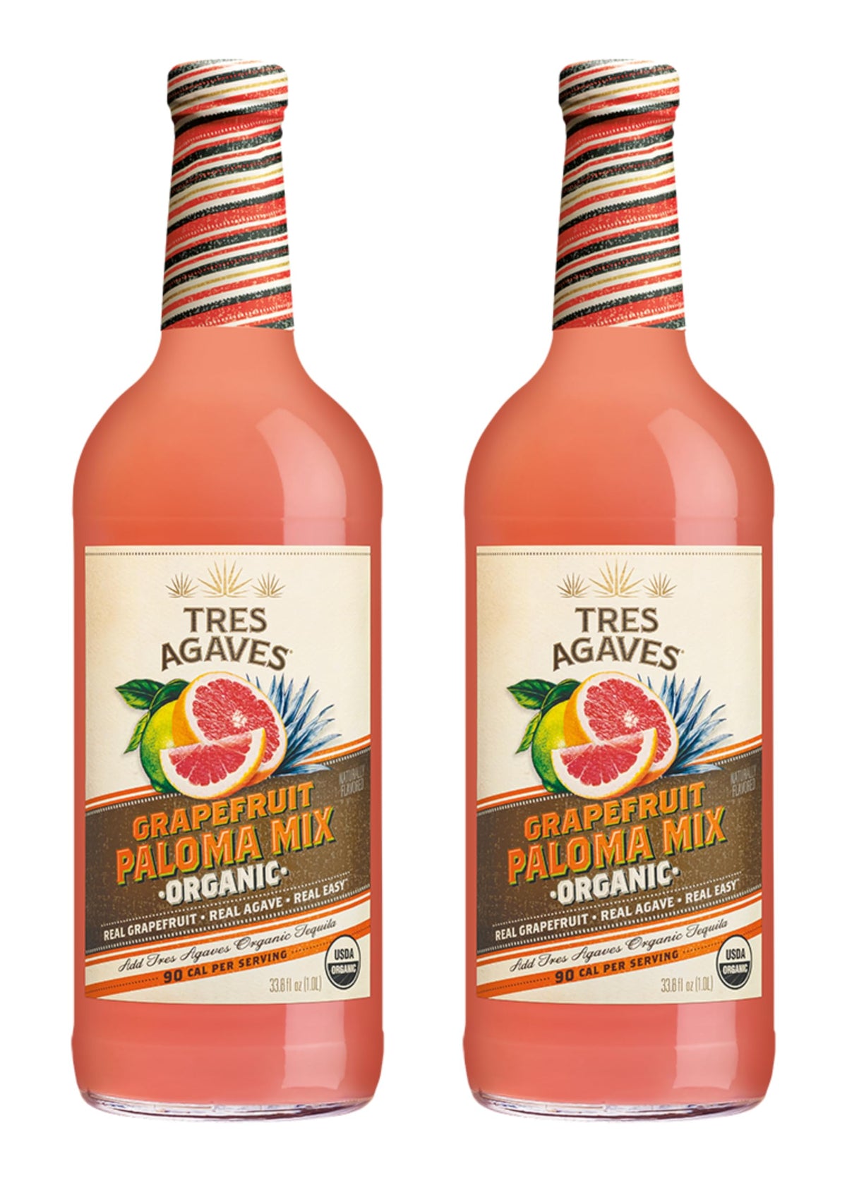 Tres Agaves Grapefruit Paloma Mixer bottle, ideal for quick bar-quality Palomas at home.