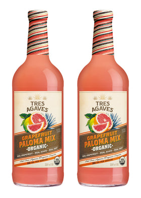 Tres Agaves Grapefruit Paloma Mixer bottle, ideal for quick bar-quality Palomas at home.