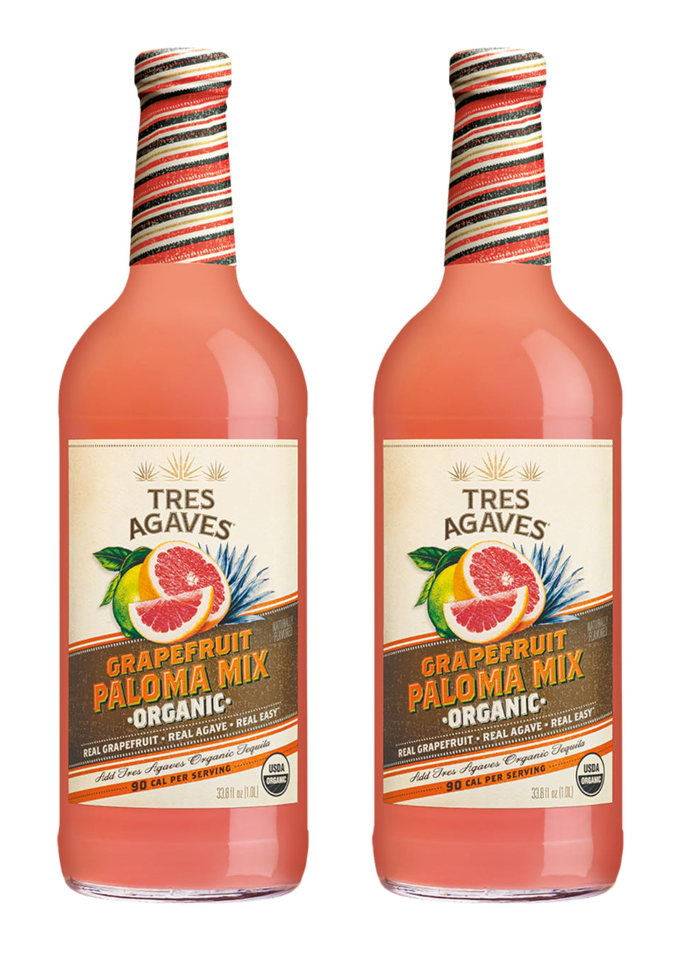 Tres Agaves Grapefruit Paloma Mixer bottle, ideal for quick bar-quality Palomas at home.