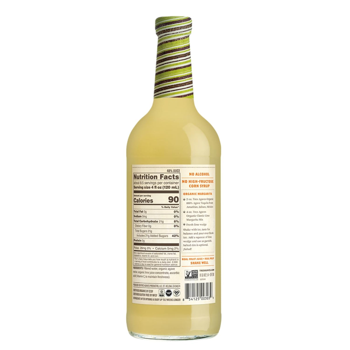 Two-pack display of Tres Agaves Margarita Mix for gatherings.