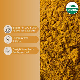 Tribal Trail aromatic spice blend in bowl highlighting Indian flavors.