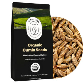 Tribal Trail Organic Cumin Seeds Whole, premium 4oz for authentic cooking.