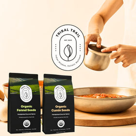 Tribal Trail Kitchen counter set featuring organic cumin for everyday meals.