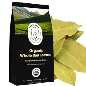 Tribal Trail Organic Bay Leaves Whole Pack for rich, aromatic dishes.