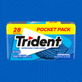Breath refreshing moment with Trident Original gum on the go.