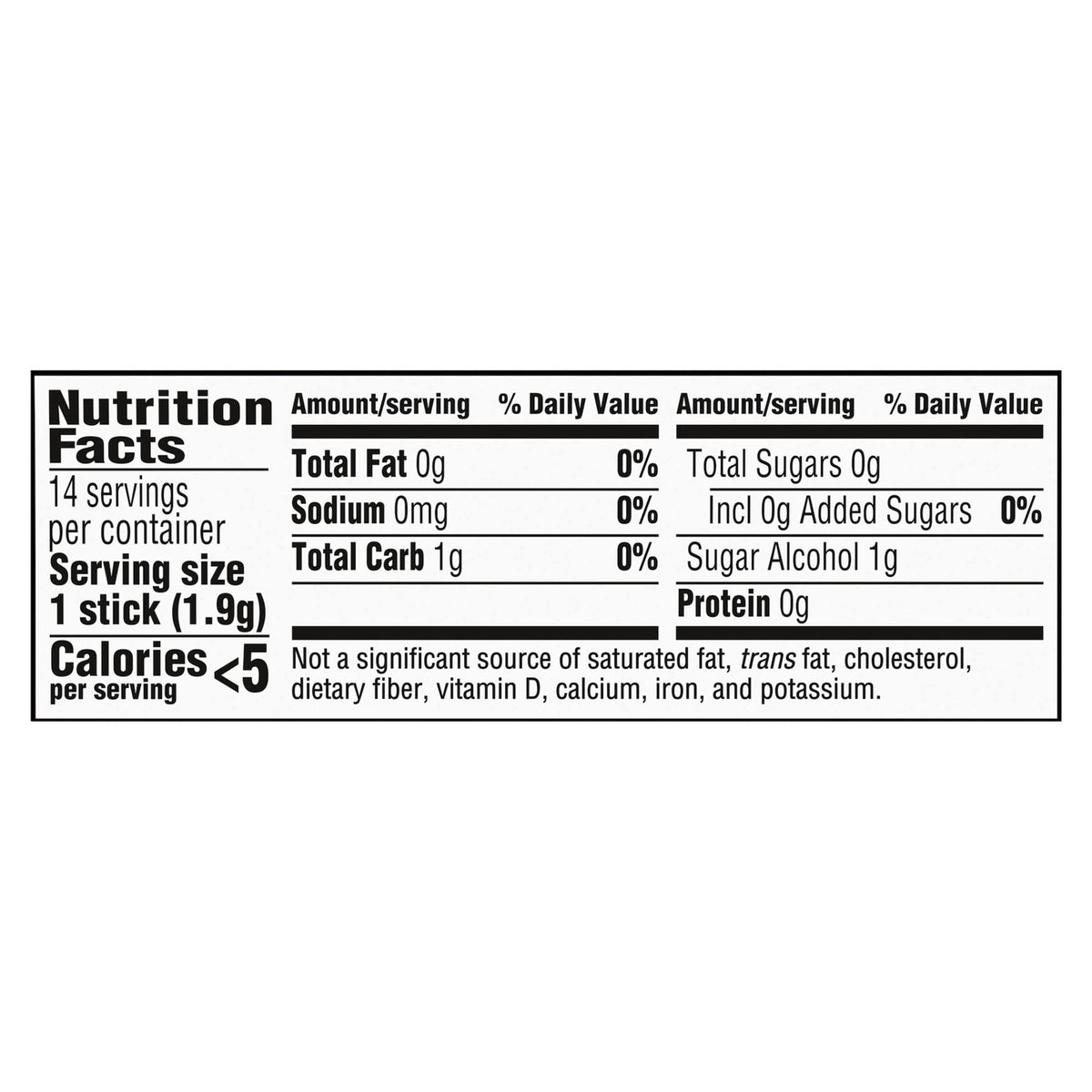 Trident Cinnamon Gum after eating image shows a satisfying chew for refreshed breath.