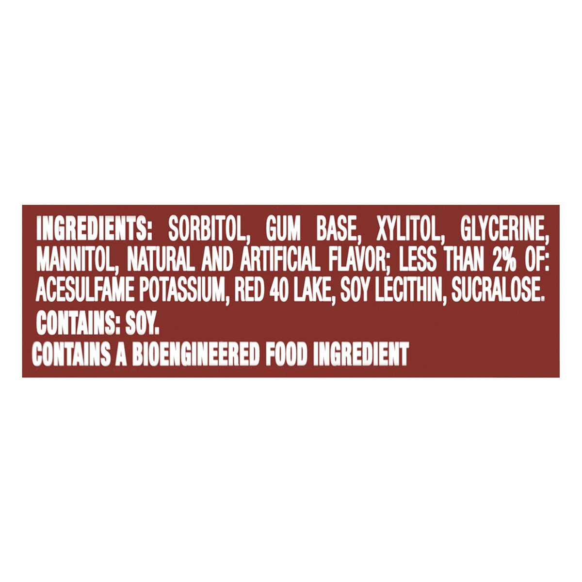 Trident Cinnamon Sugar Free Gum with individually wrapped sticks maintain freshness.