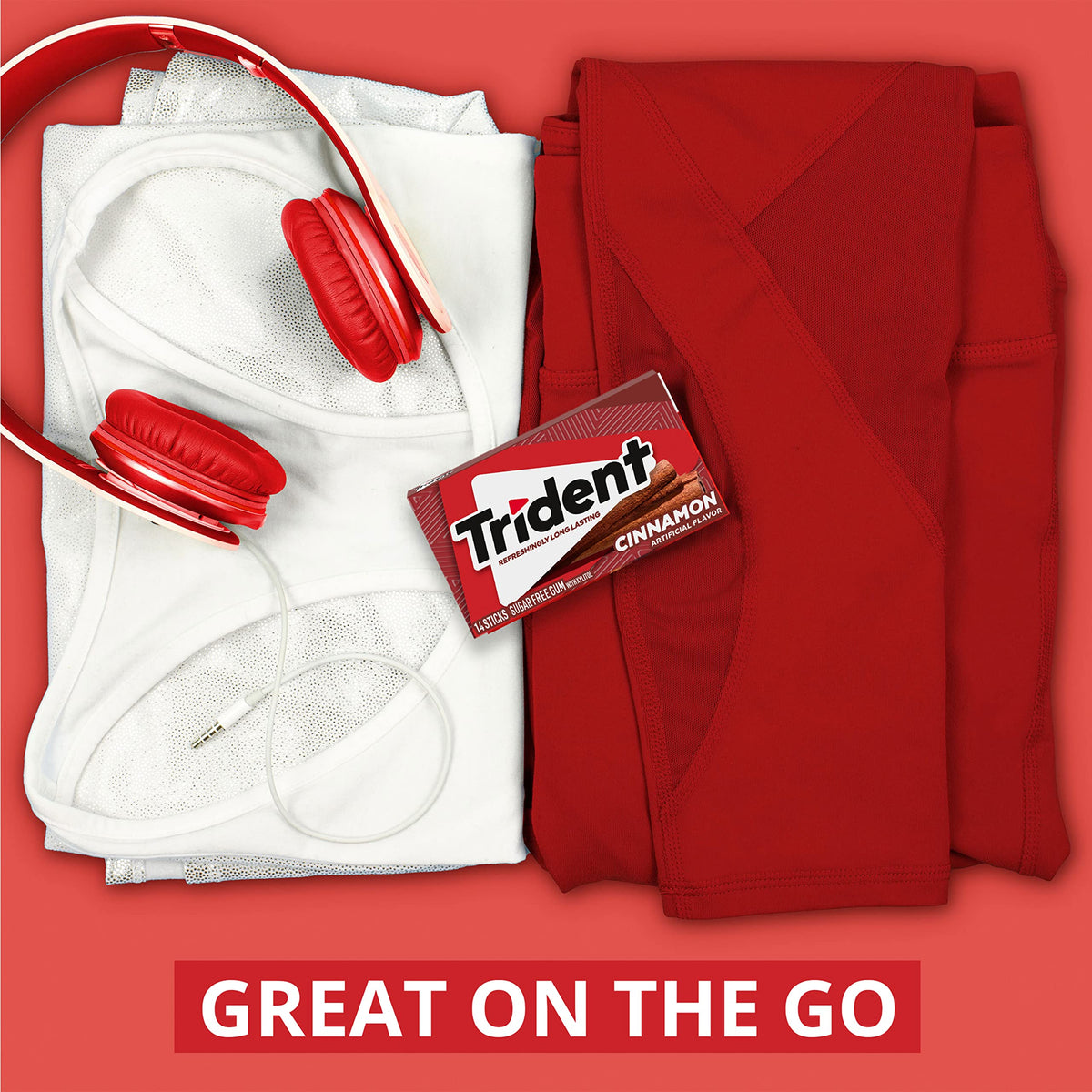 Trident Cinnamon Sugar-Free Gum in a wallet case for travel ease