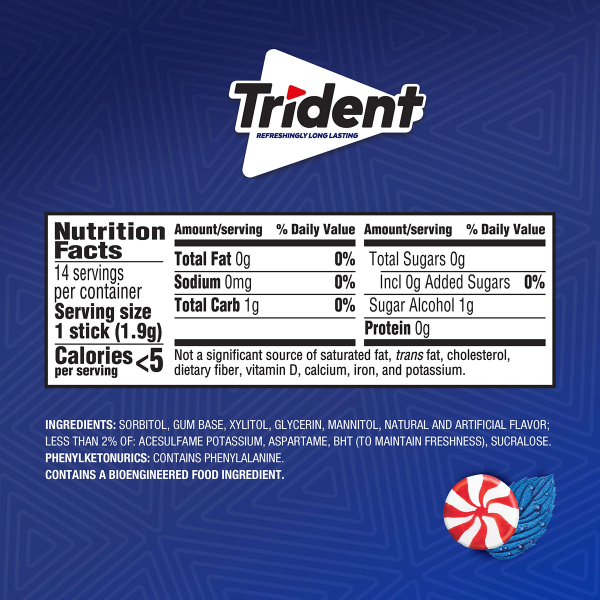 Fresh breath cue from Trident peppermint gum for social situations