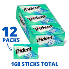 Trident Minty Sweet Twist pack interior highlights individual wrappers for convenient sharing.