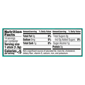 Trident Minty Sweet Twist label highlights xylitol and sugar-free formula.