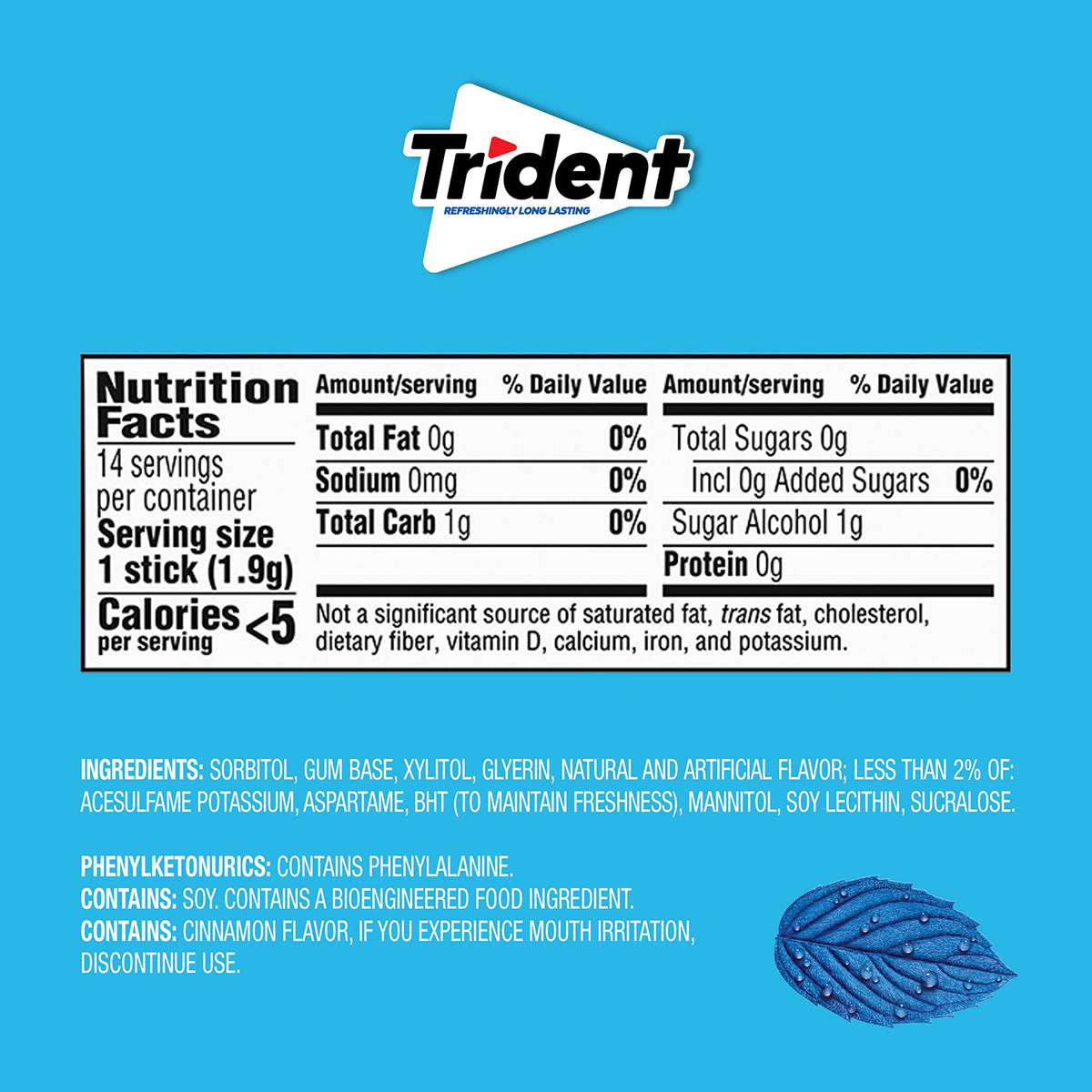 Trident Original delivers fresh breath while you’re out and about.