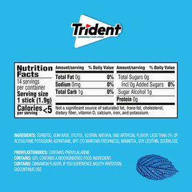Trident Original delivers fresh breath while you’re out and about.
