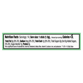 Trident Purely Spearmint gum spearmint-menthol flavor delivers crisp, refreshing breath.