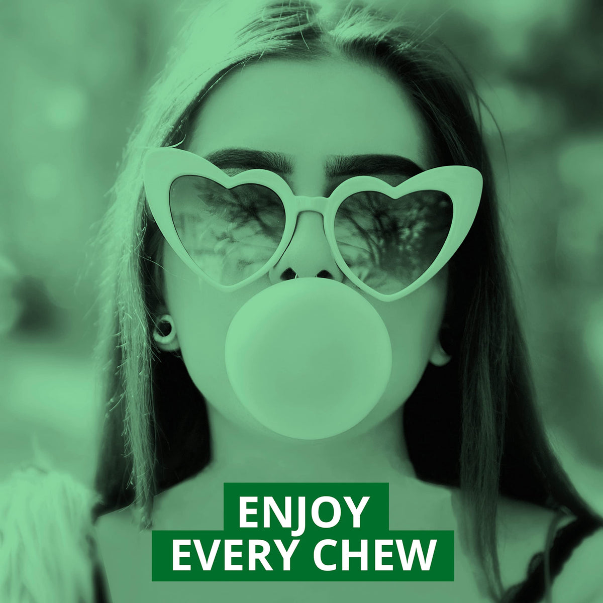Fresh breath action shot with Trident Spearmint Sugar-Free Gum and cooling aroma