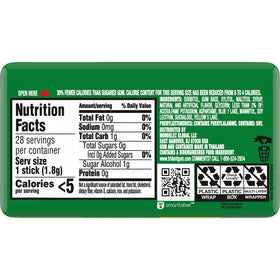Trident Spearmint Sugar-Free gum compact carry case for travel and errands