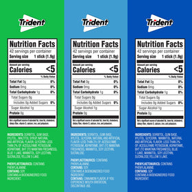 Trident Sugar-Free Gum bulk display on desk highlights on-the-go breath refresh