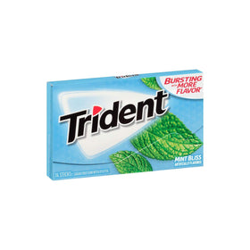 Trident mint gum travel pack ready for journeys and meetings.