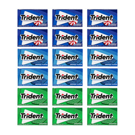 Trident Sugar-Free Gum Spearmint front bulk pack ideal for gifting and sharing