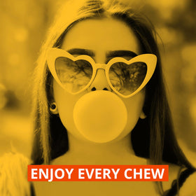 Sugar free Trident gum with xylitol offers lighter calorie option.