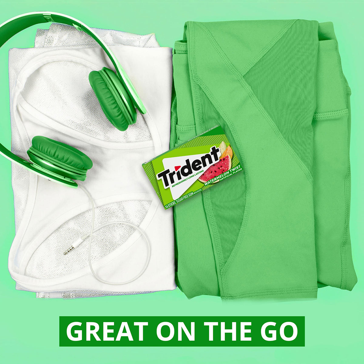 Trident Tropical Twist gum in pocket case for on-the-go flavor