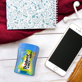 Trident Vibes purse-friendly bottle fits bag pockets easily.