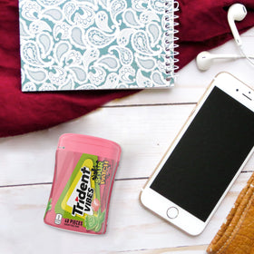 Trident Vibes Sour Patch Kids Watermelon Gum in hand for long-lasting chew