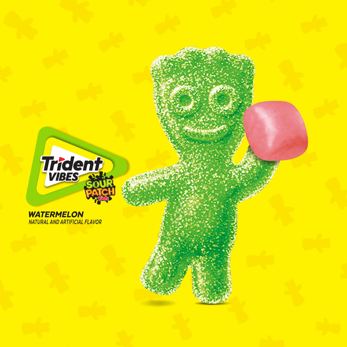 Trident Vibes Watermelon Gum bottle packaging designed for portability