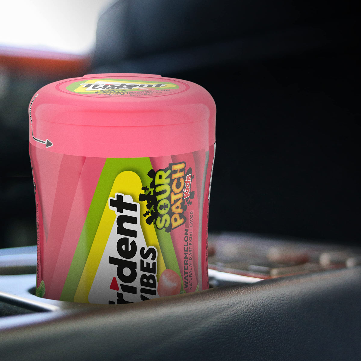 Trident Vibes Watermelon travel pack lends a convenient sugar-free option on the go.