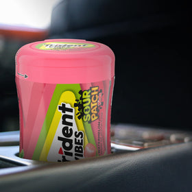 Trident Vibes Watermelon travel pack lends a convenient sugar-free option on the go.