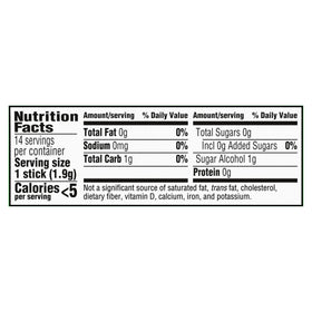 Trident Watermelon Twist gum label highlighting xylitol sweetener