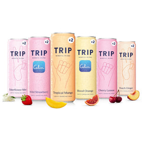 TRIP Lightly Sparkling bottle front showing a refreshing adaptogen sip