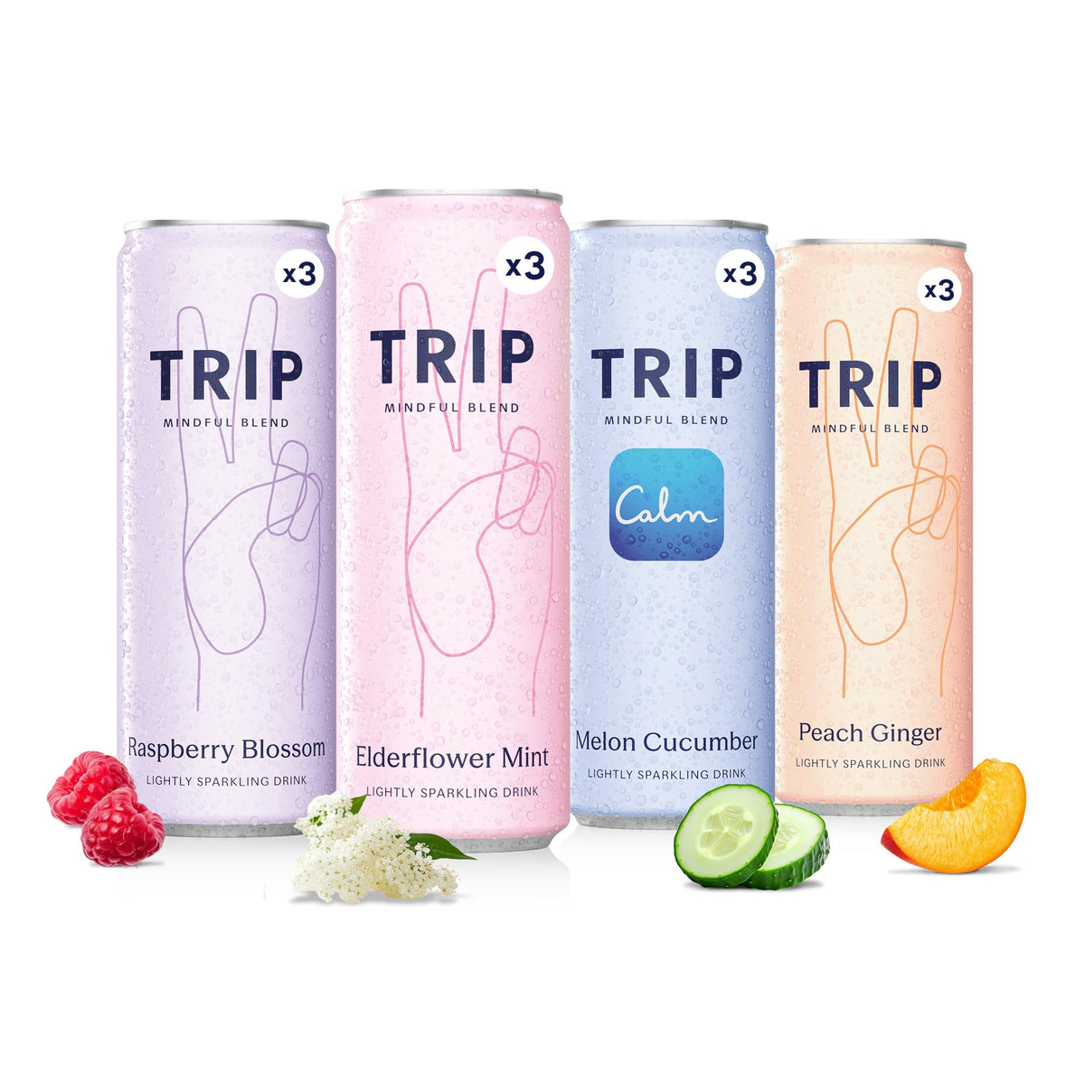 TRIP Lightly Sparkling can close-up shows a refreshing, alcohol-free option for gatherings