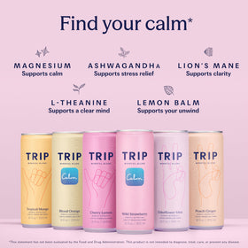 TRIP Lightly Sparkling can side view for a 12 oz serving on the go