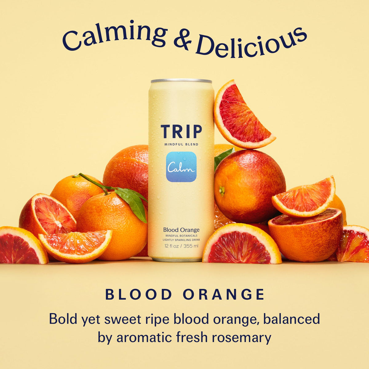 TRIP label close-up highlights magnesium and adaptogens.