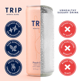 TRIP No added sugar badge signals light, guilt-free indulgence.