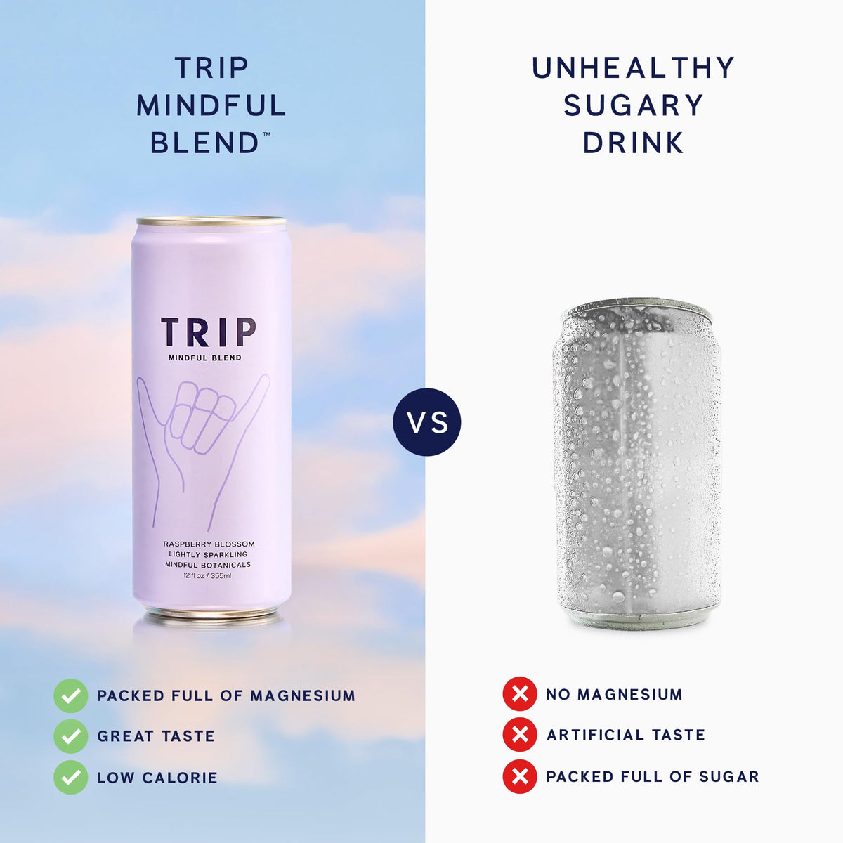 TRIP Cherry Lemon flavor bottle with vibrant label for a refreshing break.