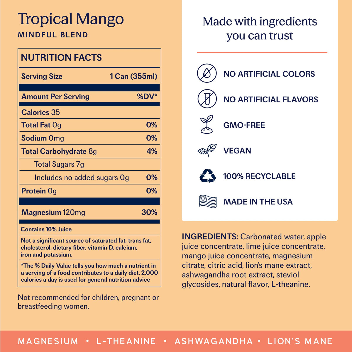 TRIP tropical mango in-store display inviting trial of a lighter option