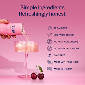 TRIP 0% ABV can highlights non-alcoholic status during social occasions