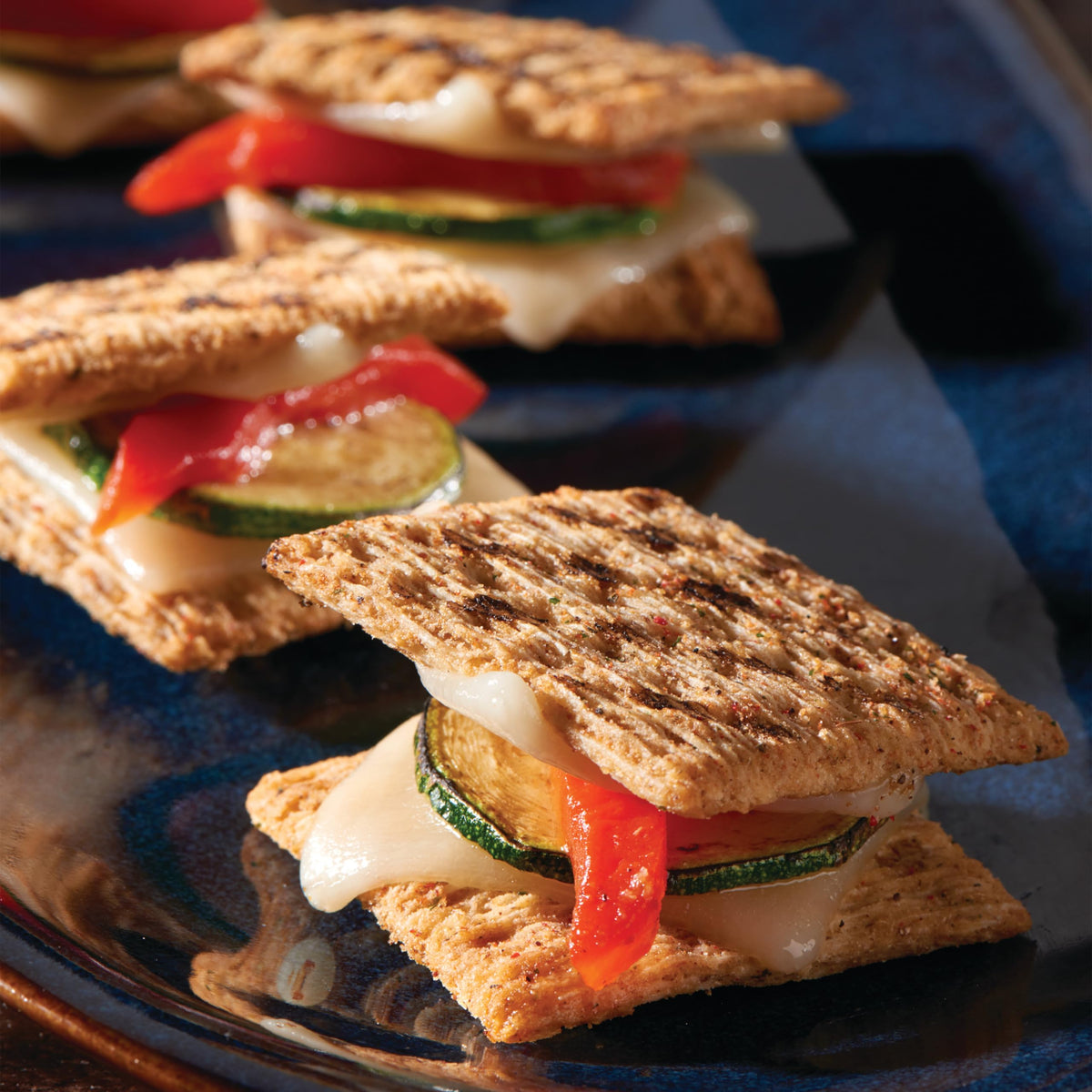 Triscuit Fire Roasted Tomato and Olive Oil crackers in a lunchbox for on the go