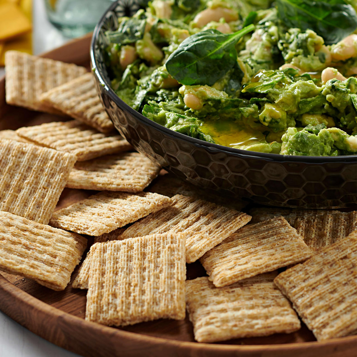 Triscuit lunch snacks on tray, ideal for kids and adults.