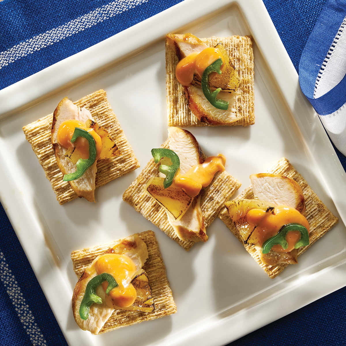 Triscuit Smoked Gouda crackers in a lunchbox for school snack