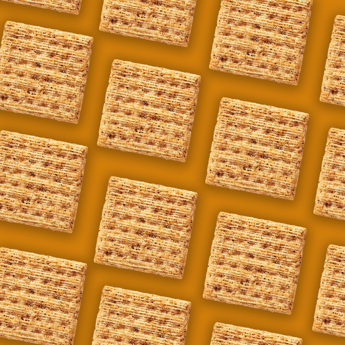 Woven texture of Triscuit Smoked Gouda crackers ready to hold toppings