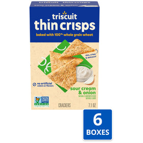 Triscuit crackers close-up showing crisp, woven texture ideal for toppings.