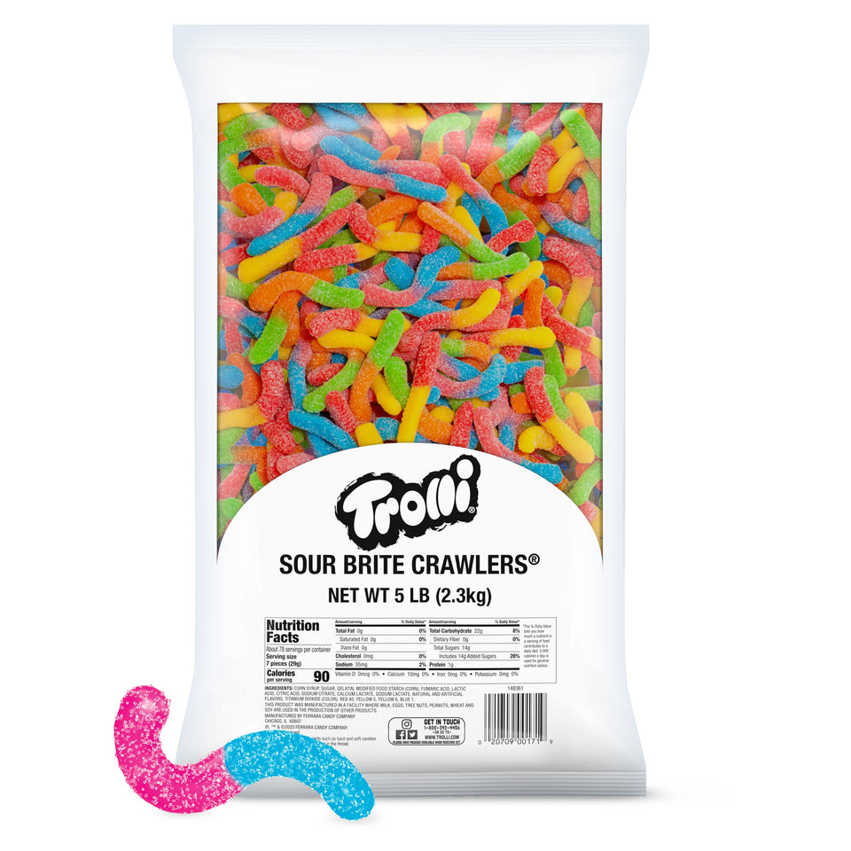 Trolli Sour Brite Crawlers big bag ready for shareable snacking moments.