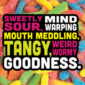Trolli Sour Brite Crawlers pouch packaging highlights the 18-pack value.