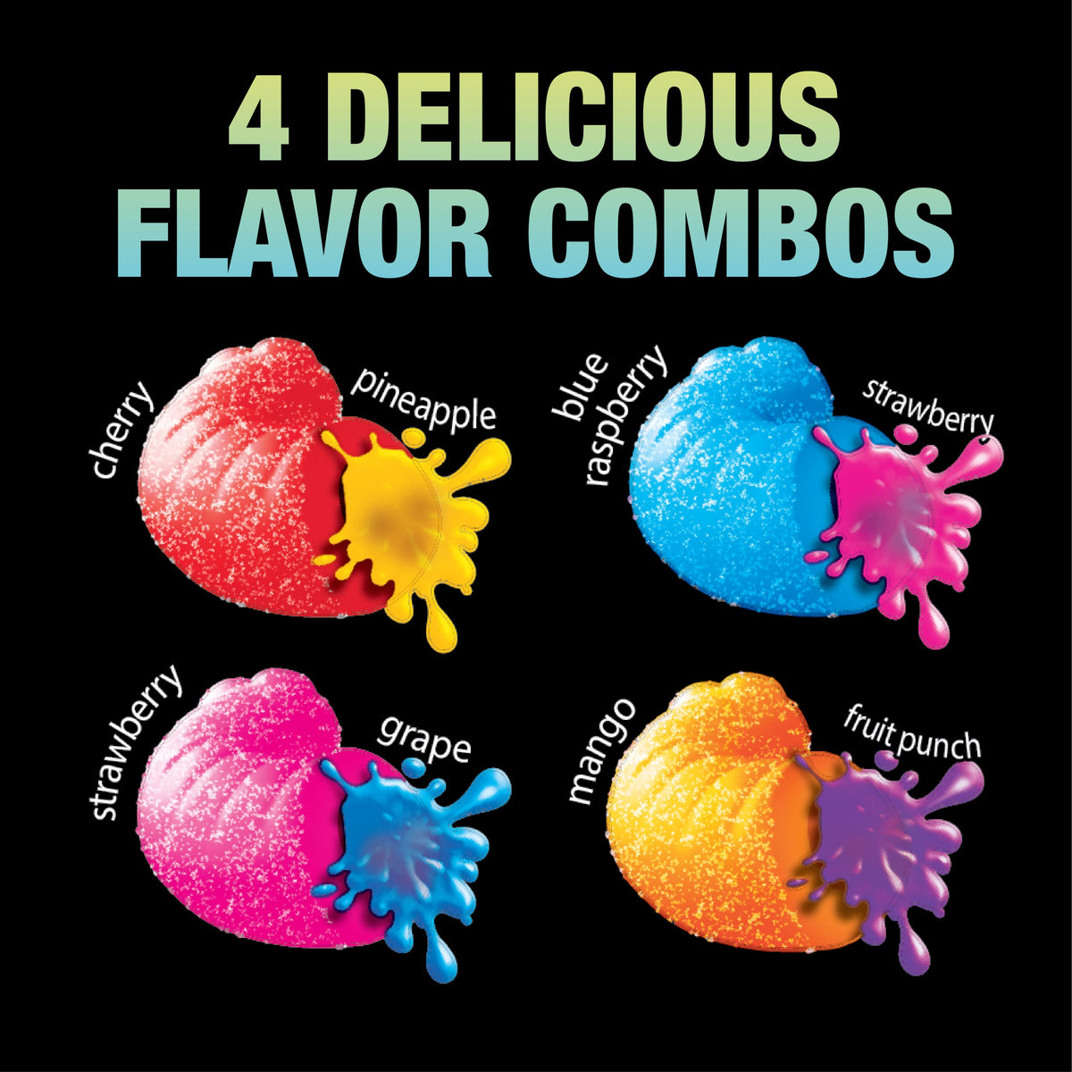 Trolli Sour Bursting Crawlers exploding-inside reveal bold flavors.